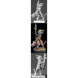 Reaper Miniatures Goblin Commando On Dog #60014 Pathfinder Miniatures Unpainted