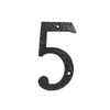 UAP House Numbers - 4 Inch Black Iron Door Numbers