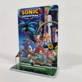 Sonic NEW Sonic Superstars GWP Acrylic Display Stand GameStop SEALED Preorder Bonus