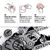 4R Quattroerre.it 32104 Super Shaped Sticker Respect for Bikers 10