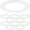 10 Pack Gloss White Goof Trim Ring for 6" Inch
