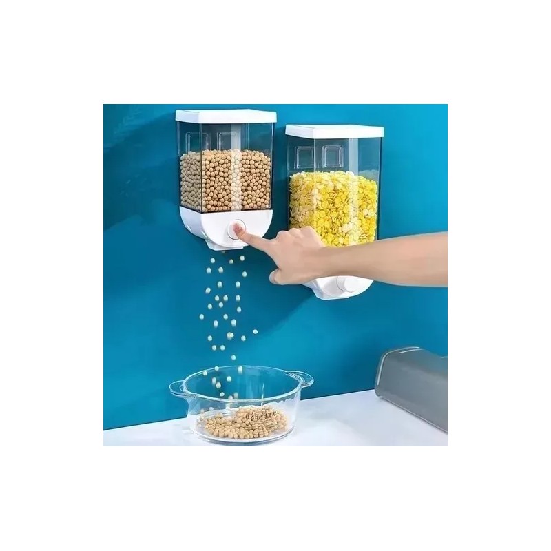 RIVERSOFY Kit 2 Despachador Dispensadores Semillas Cereales Alimentos