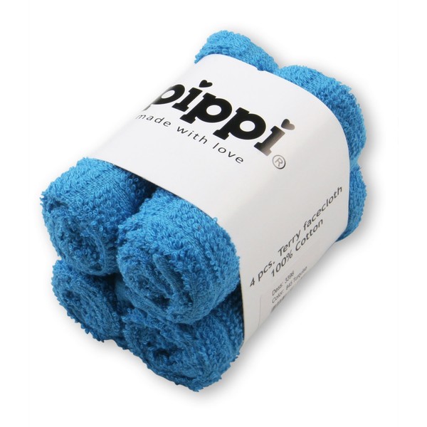 Set of 4 Towels Sønderho 27 x 27 cm turquoise