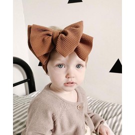 GEZISAN Baby Headbands for Girls Nylon Hair Bows Turban Knotted Headwraps for Newborn Infant Toddlers Kids