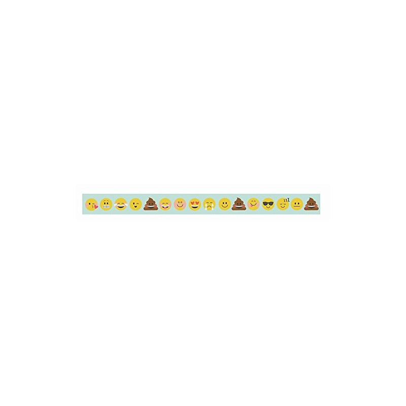 Simple Stories Emoji Love Washi Tape-Face Time, Paper, Multicoloured, 10.8