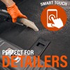 Xtremeauto Nitrile Gloves - Disposable Gloves, Diamond Grip Orange Gloves