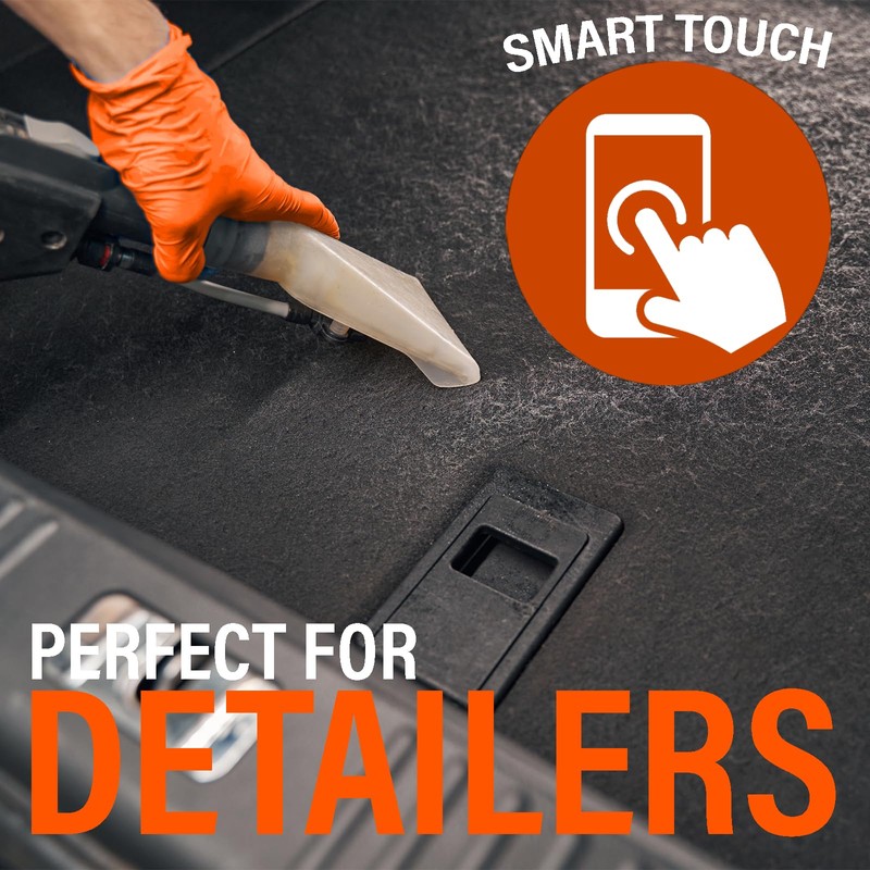 Xtremeauto Nitrile Gloves - Disposable Gloves, Diamond Grip Orange Gloves
