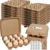 JOINSI 50 Pack Egg Cartons Bulk, 3×4 Style Reusable Empty