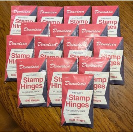 Dennisen SEALED PACK OF 1000 DENNISEN ORIGINAL PRE-FOLDED STAMP HINGES