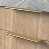 Peaha 10 Pack Cabinet Handles Brushed Brass Kitchen Drawer Pulls