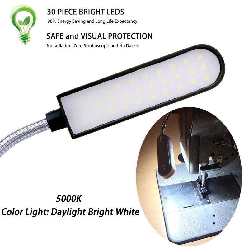EVISWIY Sewing Machine Light LED Lighting (30LEDs) 6 Watt for