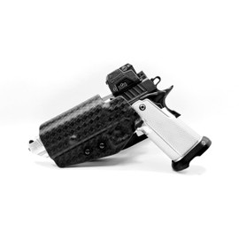 Generic Model 5 Holster for Staccato C2, P, Competition, OWB, Right & Left Hand (Left Hand - Basketweave - Blade TECH Duty Drop)