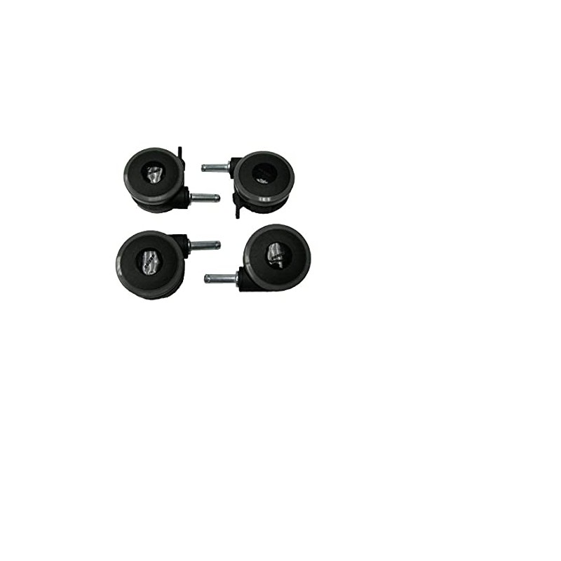 Invacare Bed Caster Package; 2 w/Brake and 2 w/Out Brake,