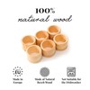 tuuli Kitchen Set of 6 Wooden Napkin Rings Table Decoration