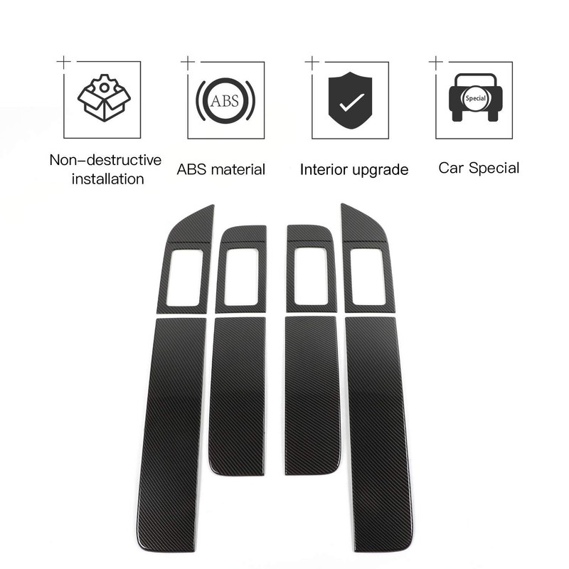 JeCar 8PCS for F150 Interior Trim Door Handle Panel Cover