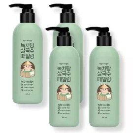 Lackbeer 라끄베르 녹차탕 살국수 때밀이 바디필링, 300ml, 4개 Lacvert Green Tea Toner Body Filling, 300ml, 4ea