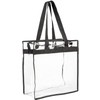 PENGYIP Clear Stadium Approved Tote Bag, Transparent See Through, 11.5x5.75x11.75