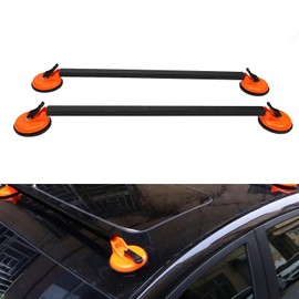 2Pcs Suction Cup Car Roof Rack, 36.22 Inch Car Roof Rack Cross Bars Rooftop Cargo Luggage Carrier Universal for Vehicles