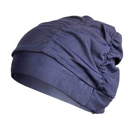 Moa Aquarobics Swim Cap Navy Pleated Stretch Swim Cap Swim Cap / 모아 아쿠아로빅수모 네이비 주름스판수모 수영모자