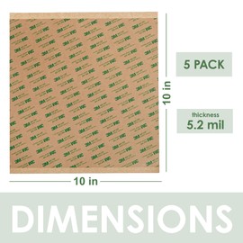 WEUPE Adhesive Transfer Tape, Double Sided Transfer Sheet, 468MP, 10inch x 10inch (5-Pack)
