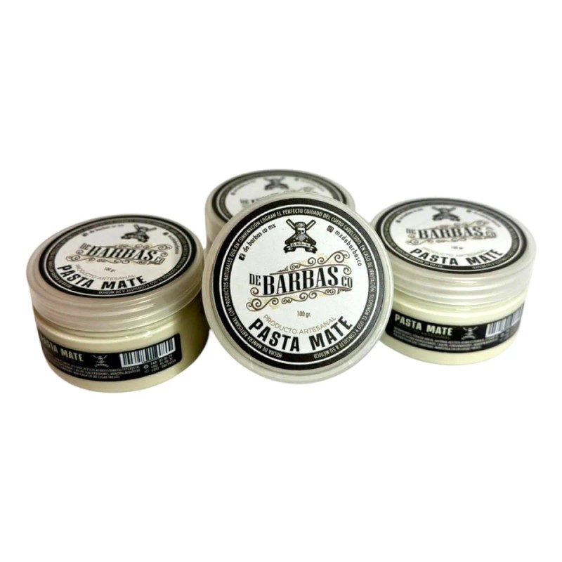 Pomada Cera Cabello De Barbas Pasta Mate Original Sin Brillo