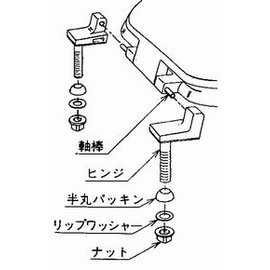 Panasonic Toilet Seat Hinges Set [GRXGN4617051]