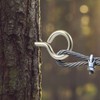 Stainless Steel Screw Eyes, Robust Galvanised Screw Hooks in 6