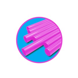 PINK 8" Boba Bubble Tea Straws by Buddha Bubbles Boba 50 Count