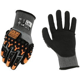 Mechanix Wear SpeedKnit M-Pact Heavy Duty Work Gloves S5EP03 - Impact and Abrasion Resistant, Cut Protection, Strong Grip Gloves, Touch Capable (Gray, Medium)