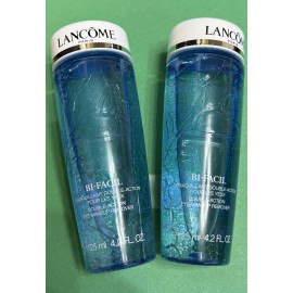 2 * Desmaquillante de Ojos Lancome Bi-Facil Doble Acción 4.2oz/cada uno Tamaño Completo NUEVO