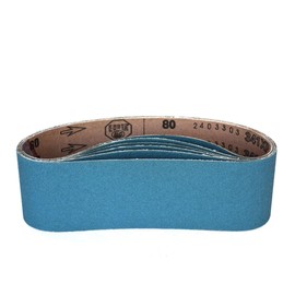 Starcke Premium 3 x 18 Blue Zirconia Cloth Backed Sanding Belts | For Wood, Metal & Composites (40 Grit, 12 Pack)