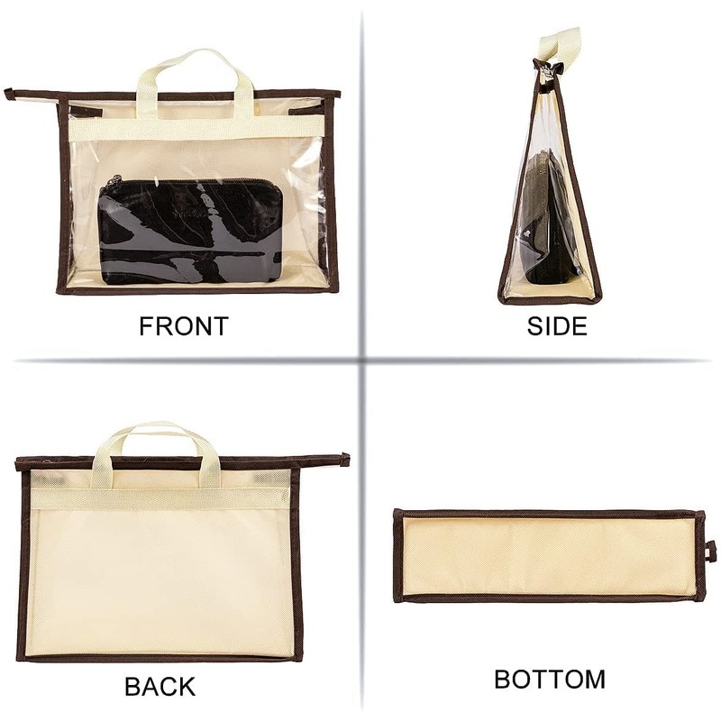 CINPIUK Clear Handbag Storage Bags Purse Organizer for Closet, Zipper