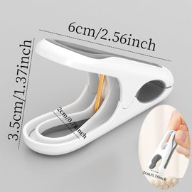 Baoswi 24 Pack Plastic Clothes Pins Strong Clothespins, Heavy Duty Laundry Clothes Clips, Windproof Clamps Clothes Pegs, No Trace Design for Clothes