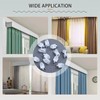 EULAPGOE 100pcs Plastic Sliding Curtain Track Gliders, White Curtain Track
