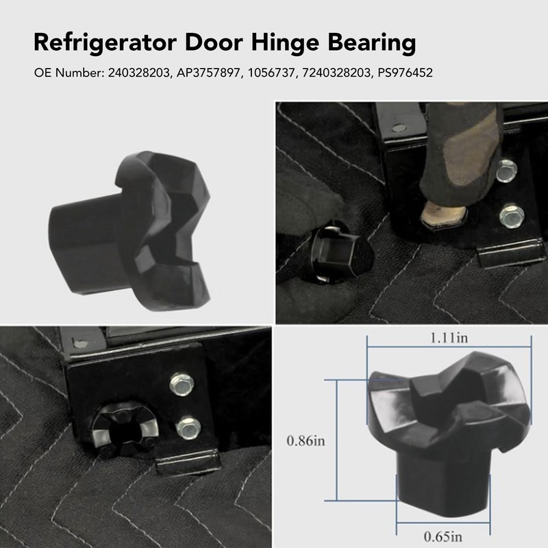 Refrigerator Door Hinge Bearing 1056737 Closing Cam Reduce Abnormal Noise