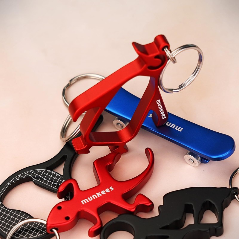 munkees Penguin Bottle Opener Keychain 2 Pack Aluminium Key Beer