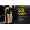 EdisonBright Nitecore NCP30 Molle compatible flashlight/magazine cordura holster (Black) with