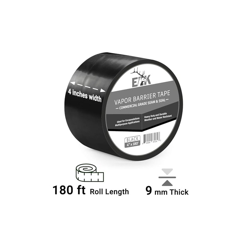 ELK Vapor Barrier Tape - 4” x 180ft - PE