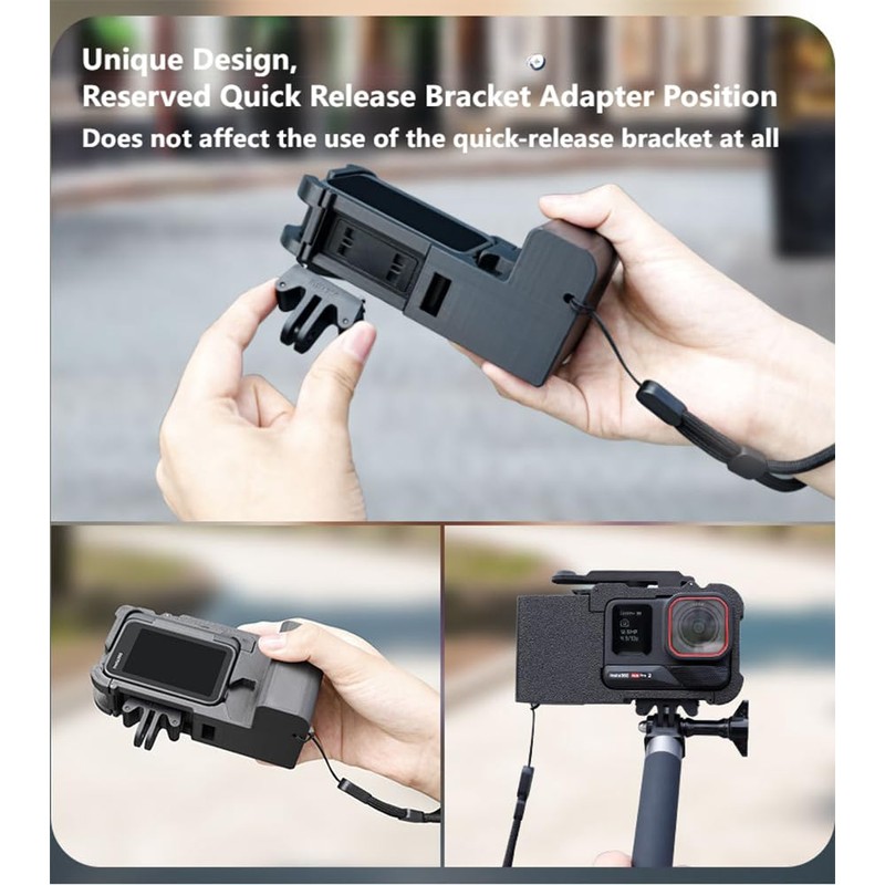 Street Photography Camera Side Handle Grip for Insta.360 Ace Pro