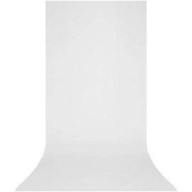 Westcott X-Drop Wrinkle-Resistant 5' x 12' (1.52 x 3.66m) Sweep Backdrop for Headshots, Full-Body Photoshoots & Product Photos - Portable and Travel Friendly (High Key White)