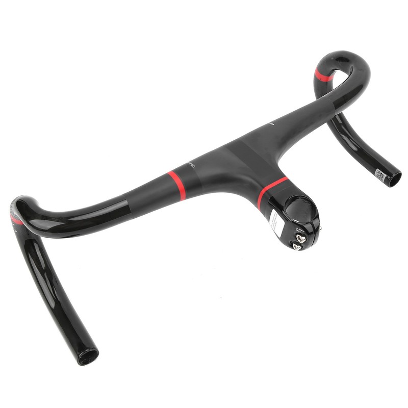 Spomann 420x100mm Carbon Fiber Road Integrated Bicycle Handlebar with Stem