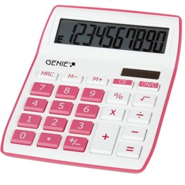 Genie 840 P 10-digit Shapely design desktop computer, pink