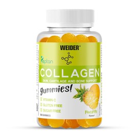 Weider Collagen Gummies (50 Gummies) Pineapple Flavour, Sugar-Free