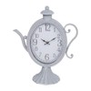 Hometime Metal Teapot Clock Grey - 31.5 x 27.5 x