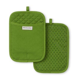 KitchenAid Asteroid Pot Holder 2-Pack Set, Matcha, 7"x10"