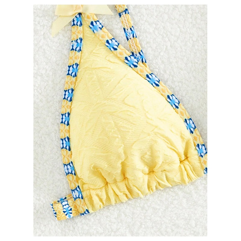 WDIRARA - Conjunto de bikini de 2 piezas con lazo,