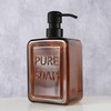 Amber Glass Soap Dispenser Pure SOAP 18 FL OZ –