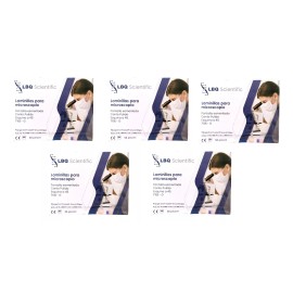 Rollmed Portaobjetos Laminillas Pk 5 Cajas De 50 Pzas C/u Esmerilado