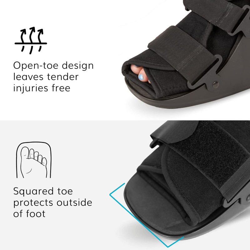 BraceAbility Short Walking Boot - Orthopedic Medical Walker Cast for