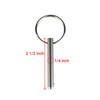 4 Pack Quick Release Pin with Ring, 1/4" Diameter Stainless